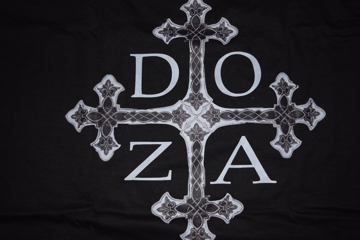 Camiseta cruzada negra