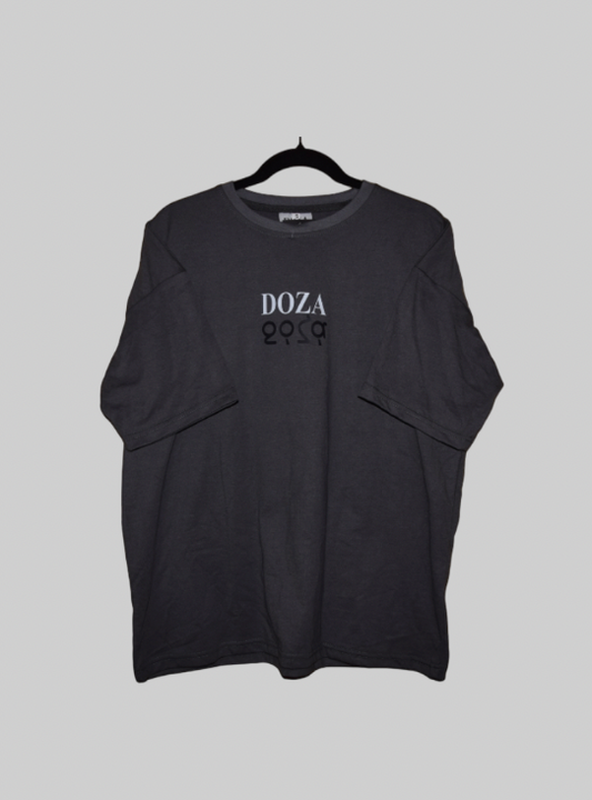 Camiseta cruzada gris