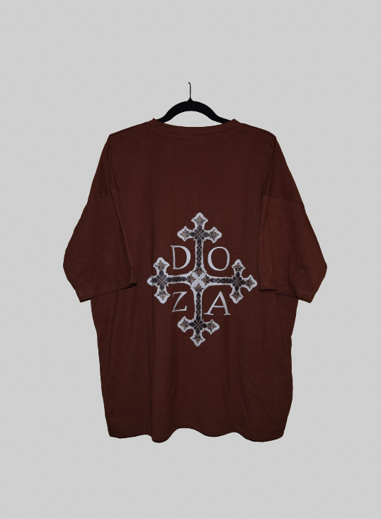 Brown Cross Tee